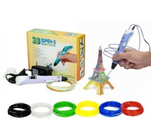 3d ручка рожева,жовта, фіолетовий берюза (50)