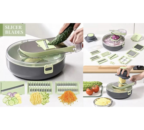 Овочерізка Кухонний Подрібнювач ЛІДЕР ПРОДАЖУ Vegetable cutting strainer XL-1105 (24)