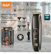 Триммер машинка для стрижки  волос  R.4036 USB RAF (60)