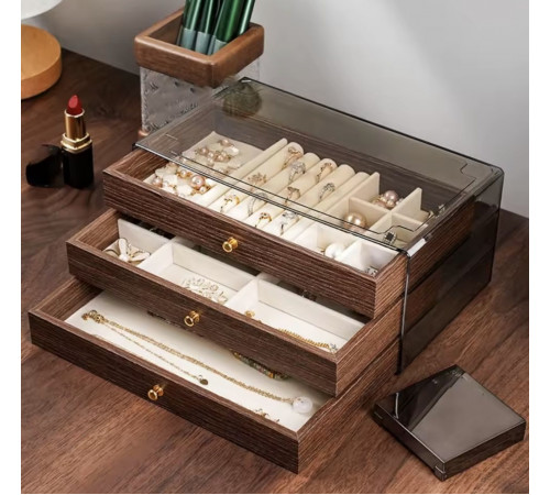 Шкатулка для хранения ювелирных украшений  Под ДЕРЕВО XL-1644 (30)