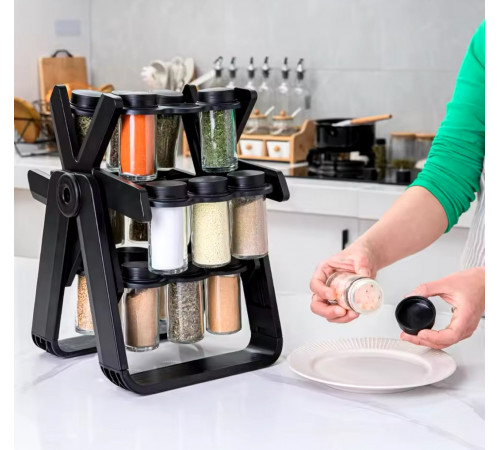 СПЕЦІЇ набори банок з 18-х Набір контейнерів для спецій Seasoning pot 1050 (12)