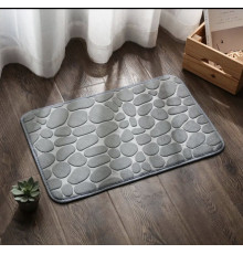 Супервбираючий килимок для душу та ванни нековзний килим 40*60 Сірий беж кор 521-2331 (100)