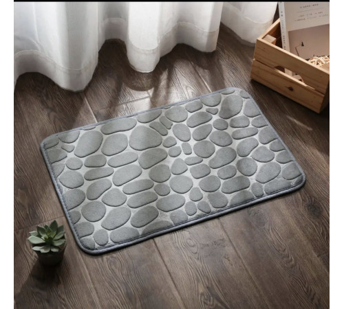 Супервбираючий килимок для душу та ванни нековзний килим 40*60 Сірий беж кор 521-2331 (100)