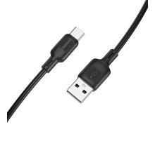 Кабель BOROFONE BX113 Lenny silicone charging data cable Type-C(L=2M) Black (6941991115509)