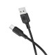 Кабель BOROFONE BX113 Lenny silicone charging data cable Type-C(L=2M) Black (6941991115509)