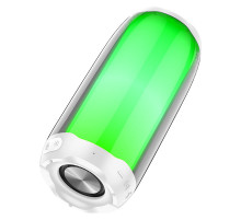 Портативна колонка HOCO HC8 Pulsating colorful luminous wireless speaker, 10W, White (6931474752864)