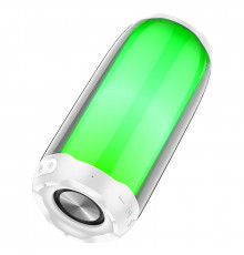 Портативна колонка HOCO HC8 Pulsating colorful luminous wireless speaker, 10W, White (6931474752864)