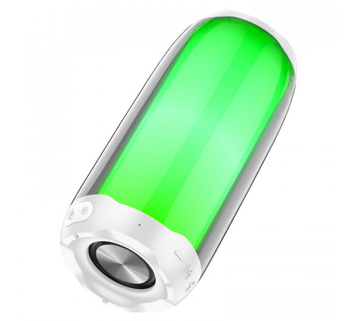 Портативна колонка HOCO HC8 Pulsating colorful luminous wireless speaker, 10W, White (6931474752864)