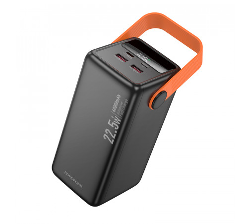 Зовнішній акумулятор BOROFONE BJ66B Magnifico 22.5W+PD20W fully compatible power bank (60000mAh) Black (6941991115165)