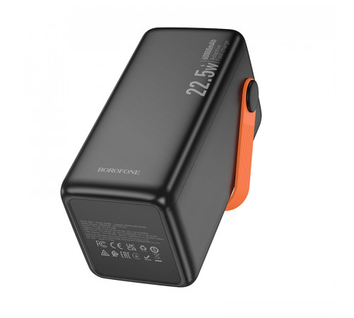 Зовнішній акумулятор BOROFONE BJ66B Magnifico 22.5W+PD20W fully compatible power bank (60000mAh) Black (6941991115165)