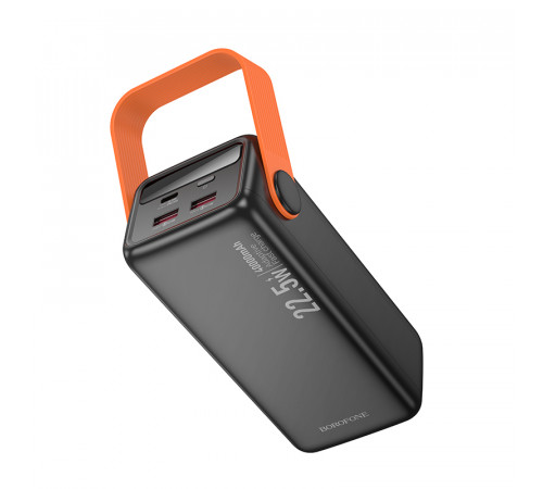 Зовнішній акумулятор BOROFONE BJ66 Magnifico 22.5W+PD20W fully compatible power bank (40000mAh) Black (6941991115141)