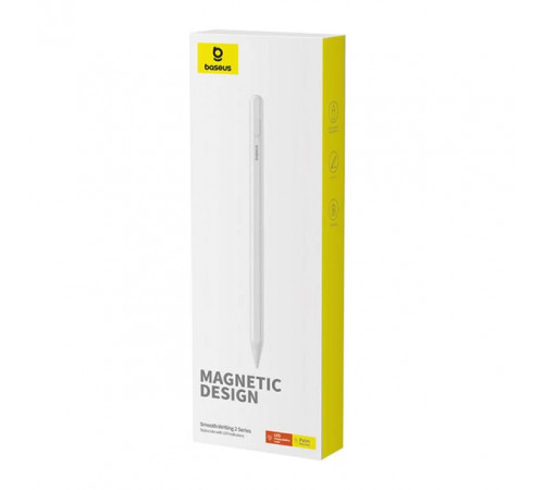 Стилус Baseus Smooth Writing 2 Stylus with LED Indicators Wireless Version Moon White (USB-C Cable and Active Pen Tip Included) (P80015802213-03)