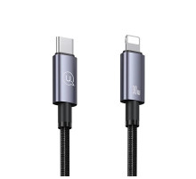 Кабель Usams US-SJ679 Type-C To Lightning 30W Aluminum Alloy Fast Charging & Data Cable -Sufeng Series tarnish 0.25m (SJ679USB01)