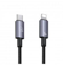 Кабель Usams US-SJ679 Type-C To Lightning 30W Aluminum Alloy Fast Charging & Data Cable -Sufeng Series tarnish 0.25m (SJ679USB01)