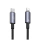 Кабель Usams US-SJ679 Type-C To Lightning 30W Aluminum Alloy Fast Charging & Data Cable -Sufeng Series tarnish 0.25m (SJ679USB01)