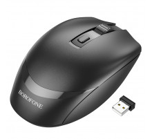 Маніпулятор миша BOROFONE BG7 Platinum 2.4G business wireless mouse Black (6974443389982)