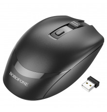 Маніпулятор миша BOROFONE BG7 Platinum 2.4G business wireless mouse Black (6974443389982)