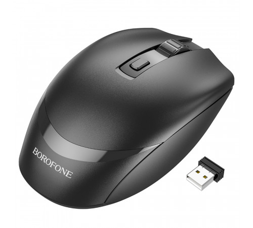 Маніпулятор миша BOROFONE BG7 Platinum 2.4G business wireless mouse Black (6974443389982)