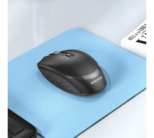 Маніпулятор миша BOROFONE BG7 Platinum 2.4G business wireless mouse Black (6974443389982)