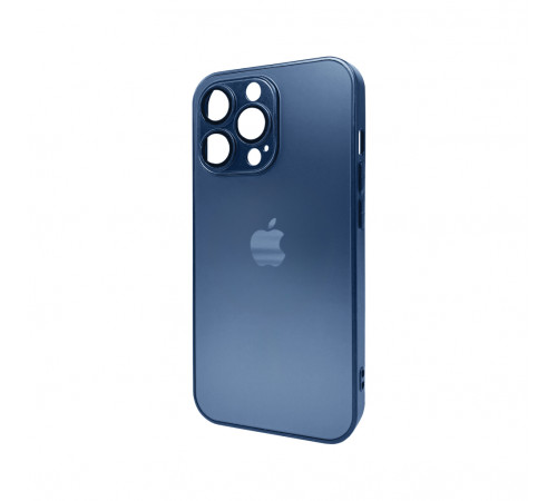 Чохол для смартфона AG Glass Matt Frame Color Logo for Apple iPhone 13 Pro Navy Blue (AGMattFrameiP13PBlue)