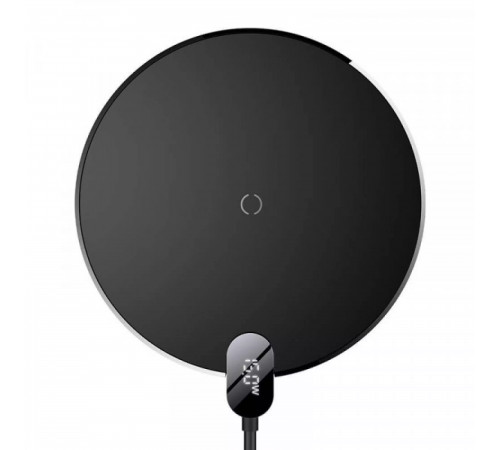 Бездротовий зарядний пристрій Baseus Digital LED Display Gen 2 Wireless Charger 15W Black (CCED000001)