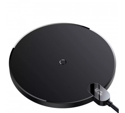 Бездротовий зарядний пристрій Baseus Digital LED Display Gen 2 Wireless Charger 15W Black (CCED000001)