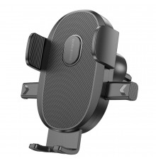 Автотримач для телефона BOROFONE BH92 Grand one-button car holder(air outlet) Black (6941991103681)