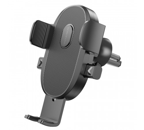 Автотримач для телефона BOROFONE BH92 Grand one-button car holder(air outlet) Black (6941991103681)