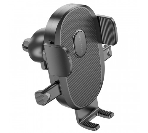 Автотримач для телефона BOROFONE BH92 Grand one-button car holder(air outlet) Black (6941991103681)