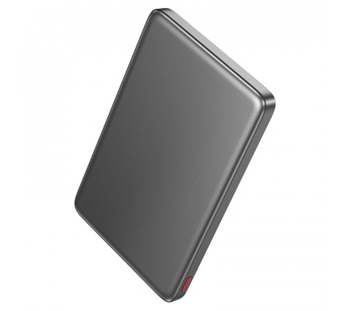 Зовнішній акумулятор HOCO Q26 Joy PD20W magnetic fast charging power bank(5000mAh) metal gray (6942007624039)