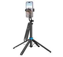 Селфі-монопод HOCO K22 Handy aluminum alloy anti-shake live broadcast holder Black (6942007623506)