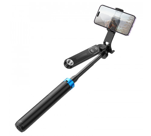 Селфі-монопод HOCO K22 Handy aluminum alloy anti-shake live broadcast holder Black (6942007623506)
