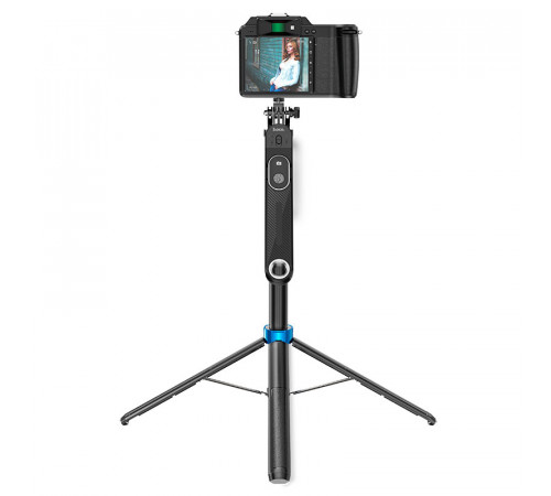 Селфі-монопод HOCO K22 Handy aluminum alloy anti-shake live broadcast holder Black (6942007623506)