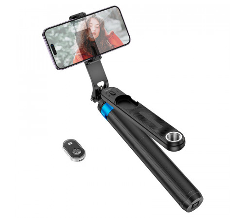 Селфі-монопод HOCO K22 Handy aluminum alloy anti-shake live broadcast holder Black (6942007623506)