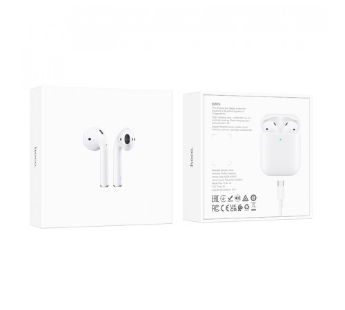 Бездротові навушники TWS HOCO EW74 True wireless stereo headset White (6942007631761)