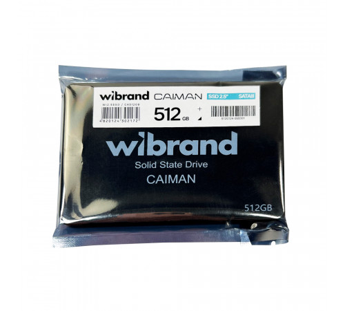 Накопичувач SSD Wibrand Caiman 512GB 2.5" 7mm SATAIII Bulk (WI2.5SSD/CA512GB)