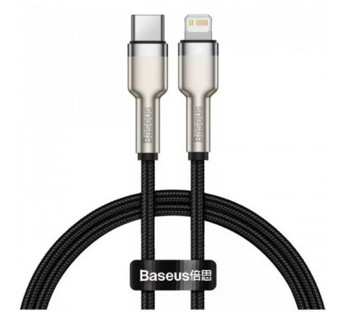 Кабель Baseus Cafule Series Metal Data Cable Type-C to iP PD 20W 0.25m Black (CATLJK-01)