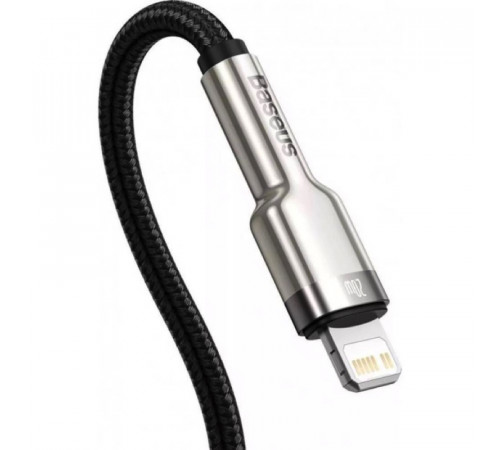 Кабель Baseus Cafule Series Metal Data Cable Type-C to iP PD 20W 0.25m Black (CATLJK-01)