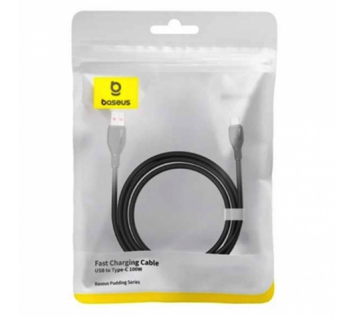 Кабель Baseus Pudding Series Fast Charging Cable USB to Type-C 100W 1.2m Cluster Black (P10355703111-00)