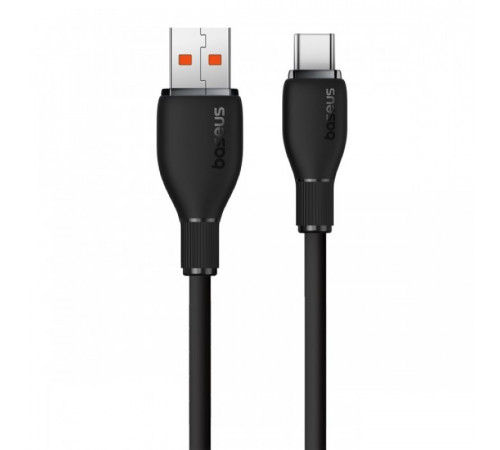 Кабель Baseus Pudding Series Fast Charging Cable USB to Type-C 100W 1.2m Cluster Black (P10355703111-00)