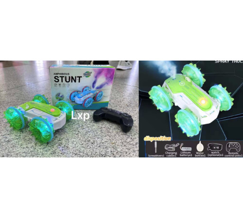 Трюковая машинка перевертыш на радиоуправлении Remote control car	1841-2  (30)