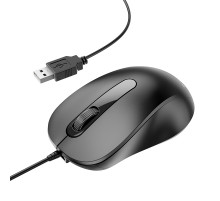 Миша BOROFONE BG4 Business wired mouse Black (6974443382976)