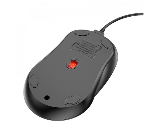 Миша BOROFONE BG4 Business wired mouse Black (6974443382976)