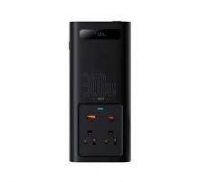 Автомобільний інвертор для електросамокатів Baseus IGBT Power Inverter 300W (110V US/JP ) Black + перехідник (CGNB010001)