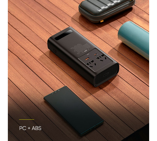 Автомобільний інвертор для електросамокатів Baseus IGBT Power Inverter 300W (110V US/JP ) Black + перехідник (CGNB010001)