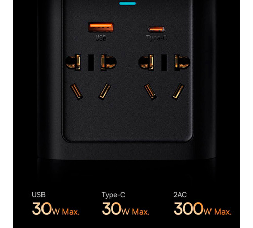 Автомобільний інвертор для електросамокатів Baseus IGBT Power Inverter 300W (110V US/JP ) Black (CGNB010001)