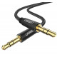 Аудіокабель UGREEN AV112 3.5mm male to 3.5mm male,  Cable Gold Plated Metal Case with Braid, 1m, Black(UGR-50361) (UGR-50361)