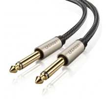 Аудіокабель UGREEN AV128 6.5mm  Male to Male Audio Cable Gray 2m(UGR-10638) (UGR-10638)