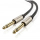 Аудіокабель UGREEN AV128 6.5mm  Male to Male Audio Cable Gray 2m(UGR-10638) (UGR-10638)