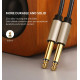 Аудіокабель UGREEN AV128 6.5mm  Male to Male Audio Cable Gray 2m(UGR-10638) (UGR-10638)